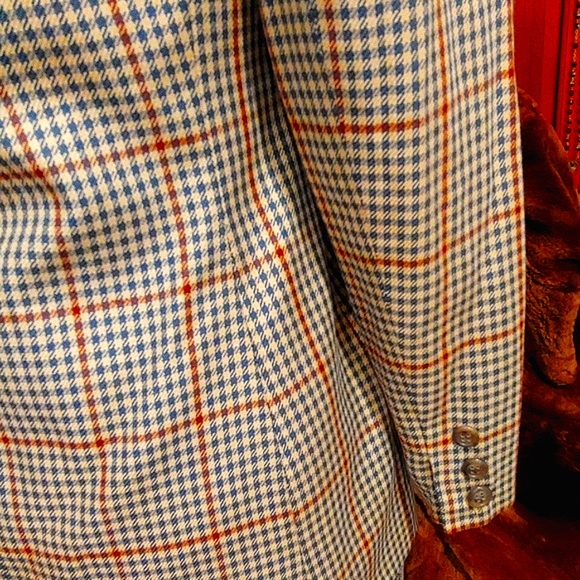 👄H.P.❤Burberrys Luxury Lovely Silk Plaid Jacket - Picture 3 of 6